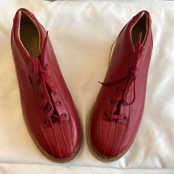PARABOOT RED LEATHER LACE UP OXFORD SHOES.   NEW IN BOX - Picture 2 of 9